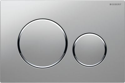 Geberit Sigma 20 betjeningsplade i mat krom/krom Geberit Sigma 20 betjeningsplade i mat krom/krom