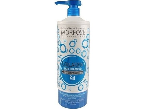 Morfose Collagen shampoo for tykt, tungt hår med en tendens til å bli fett, 1000 ml