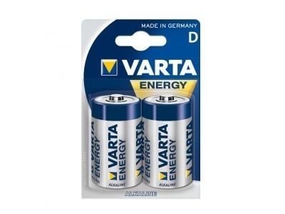 Varta ENERGY D, Engangsbatteri, D, Alkalinsk, 1,5 V, 2 stykker, Blå, Gult