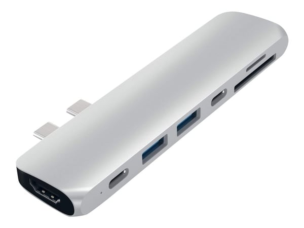 Satechi Aluminum Type-C Pro Hub Adapter - telakointiasema - USB-C / Thunderbolt 3 - HDMI