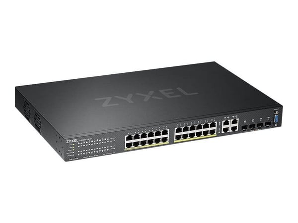 Zyxel GS2220-28HP - Switch - Styrt - 24 x 10/100/1000 (PoE+) + 4 x kombo-Gigabit SFP - rackmonterbar - PoE+ (375 W)