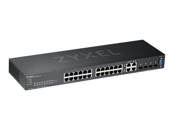 Zyxel GS2220-28 - Switch - Styrt - 24 x 10/100/1000 + 4 x kombo-Gigabit SFP - rackmonterbar