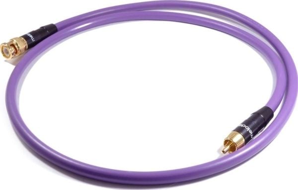 Melodika RCA (Cinch) til BNC-kabel 20 m - lilla
