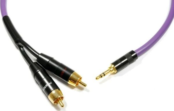 Melodika jack 3,5 mm - RCA (Cinch) x2 kabel 7 m lilla