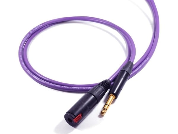 Melodika Jack 6,3 mm til Jack 6,3 mm kabel 12 m lilla