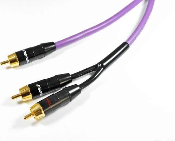 Melodika RCA (Cinch) til RCA (Cinch) kabel x2 20 m lilla