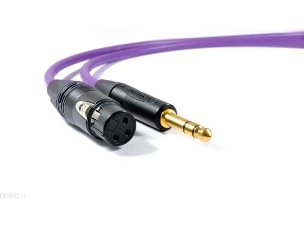 Melodika Jack 6,3 mm til XLR-kabel 3 m lilla