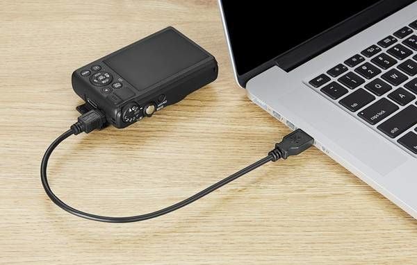 Renkforce RF-4455804, 0,15 m, USB A, Mini-USB B, USB 2.0, Musta