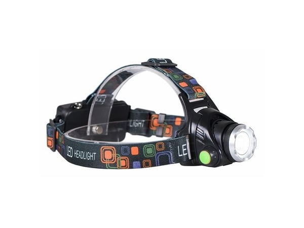libox LB0107 - Hodelykt - LED - 3-modus - kald hvitt lys - svart