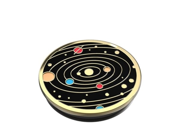 PopSockets Swappable PopGrip - Fingergrip/støtteben for mobiltelefon - Solar Flare Emalje - soludbrud