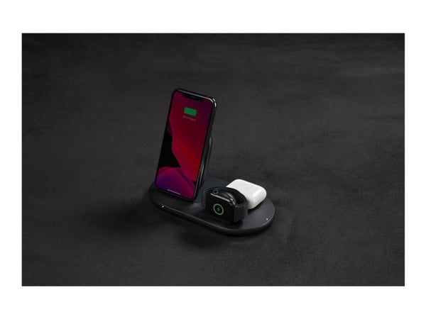 Belkin Boost Charge, Sisätila, USB, Langaton lataaminen, Musta