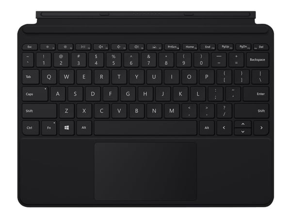 Microsoft Surface Go Type Cover - Näppäimistö - ohjauslevyllä, kiihtyvyysanturilla - taustavalaistu - englanninkielinen - musta - kaupallinen - Sur...