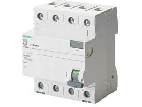 Siemens jordfelsbrytare 4P 40A 0,03A typ AC (5SV4344-0)