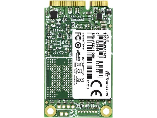 Transcend TS32GMSA370S, 32 GB, mSATA, 280 MB/s, 6 Gbit/s