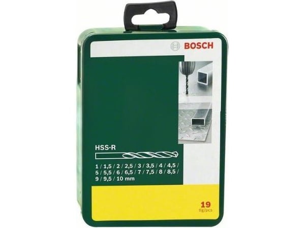 Bosch HSS-R - Borsett - for metall - 19 deler