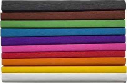 Krøllet silkepapir 25x200 cm mix A – 10 ruller