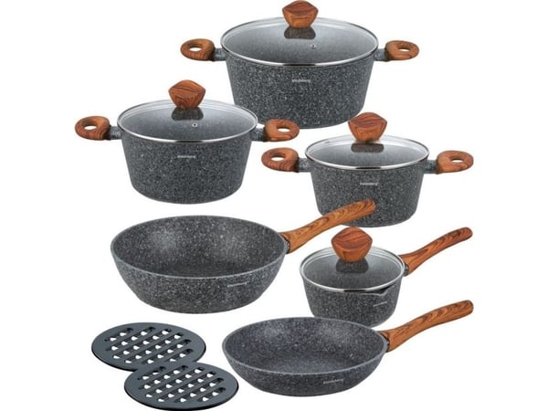 Klausberg SETTI 12 KPL GRANIITTIPANNUJA KLAUSBERG KB-7242 GRANIITTI PUUTA Klausberg SETTI 12 KPL GRANIITTIPANNUJA KLAUSBERG KB-7242 GRANIITTI PUUTA