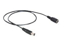 Delock - Förlängningskabel för ström - DC-jack 5,5 x 2,1 mm (hane) till DC-jack 5,5 x 2,1 mm (hona) - 50 cm