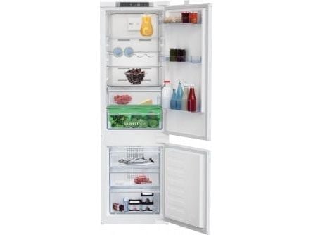 Beko BCNA275E4SN - Kjøleskap/fryser - bunnfryser - innebygd - fordypning - bredde: 56 cm - dybde: 55.5 cm - høyde: 178.4 cm - 254 liter - Klasse E ...