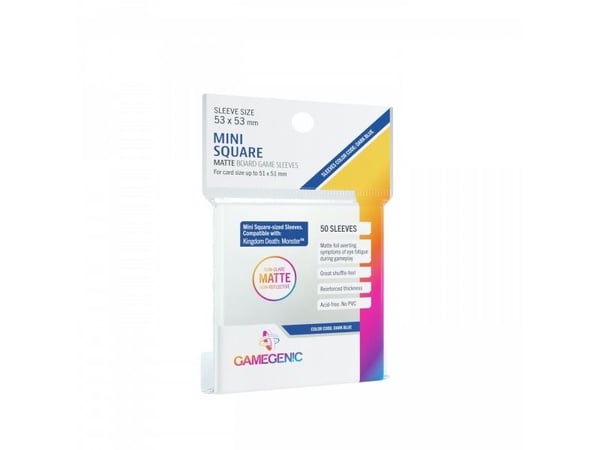 GameGenic Matte Mini Square sleeves 53x53 mm