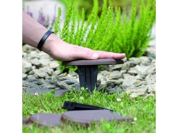 Prosperplast Palisade hage flat gråstein 12 cm x 3,8 m (IPAK2-405U)