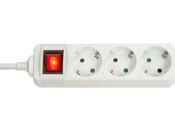 Lindy 73101, Sisätila, Tyyppi F, Valkoinen, 3 AC-pistorasia(a), 3500 W, -4 - 40 °C