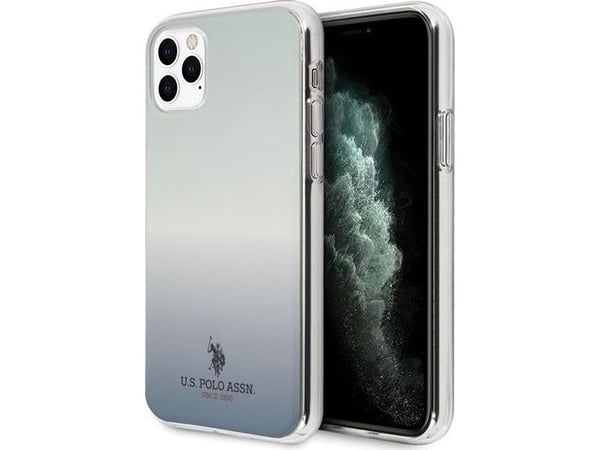 Deksel US Polo Assn US Polo USHCN58TRDGLB iPhone 11 Pro blå/blå gradientmønstersamling