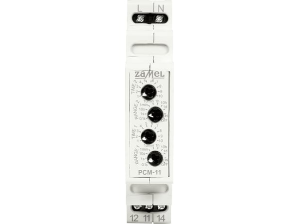 Syklinen aikarele, jossa on 2 aika-asetusta 16A 230VAC PCM-11 EXT10000262
