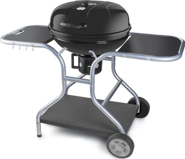 Fieldmann FZG 1014, Grill, Kull (drivstoff), Grid, Sort, Rustfritt stål, 2 hjul, 4 ben