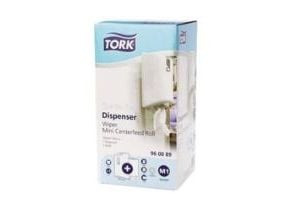 Håndklerull Tork M1 startpakke - med 1 dispenser + 1 minirull 1-lags hvit