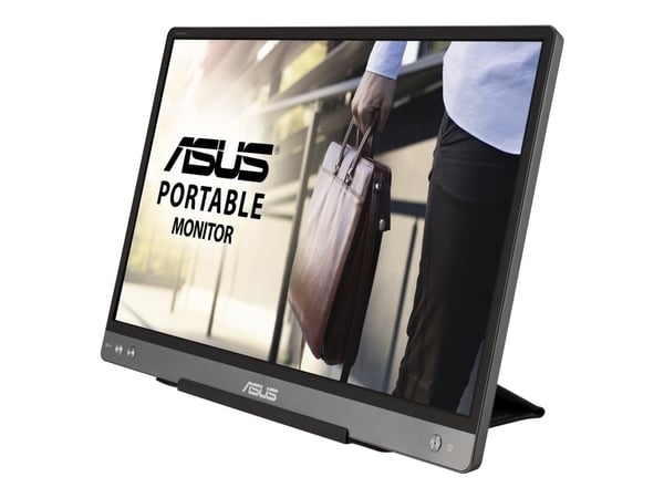 ASUS ZenScreen MB14AC - LED-skjerm - 14" - portabel - 1920 x 1080 Full HD (1080p) - IPS - 220 cd/m² - 700:1 - 5 ms - USB-C - mørk grå