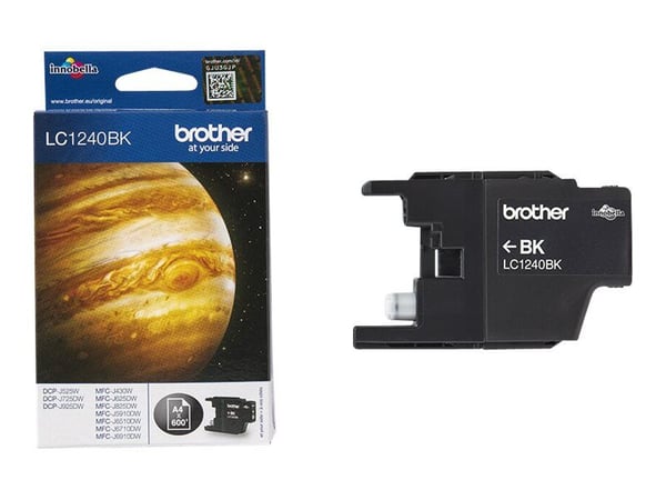 Brother LC1240BK - Svart - original - blekkpatron - for Brother DCP-J525W, DCP-J725DW, DCP-J925DW