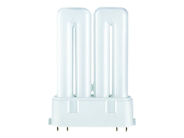 OSRAM DULUX F - Ikke-integrert kompakt fluorescerende lyspære - form: T16 - 2G10 - 24 W - klasse G - varmt hvitt lys - 3000 K