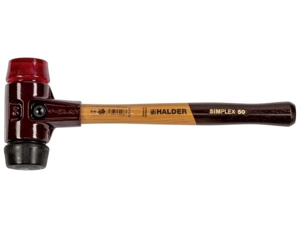 Halder SIMPLEX 3026.050 gummihammare ergonomiskt grepp, hård, mellanhård 1130 g 370 mm 1 st