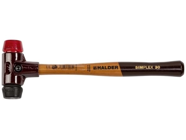Halder SIMPLEX 3026.030 gummiklubba ergonomiskt grepp hård/mellanhård 345 g 295 mm 1 st