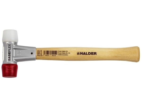 Halder BASEPLEX 3968.030 gummihammer, ergonomisk grep, hard, 360 g, 280 mm (1 stk.)
