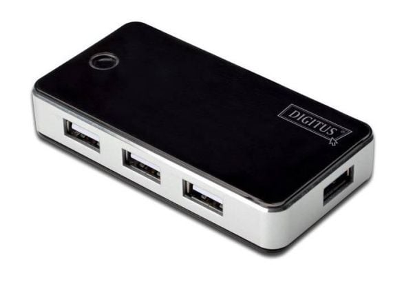 DIGITUS DA-70222 - Hubb - 7 x USB 2.0 - skrivbordsmodell