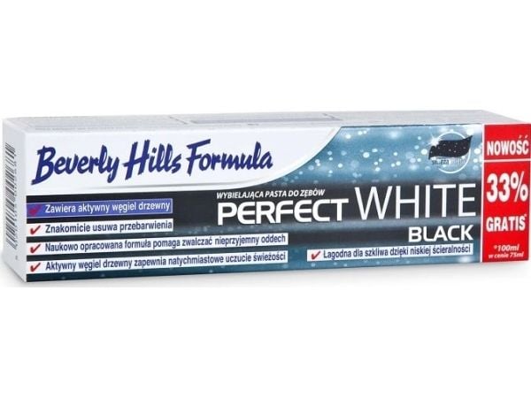 Beverly Hills Formula Hammastahna Perfekt White Black 75+25ml