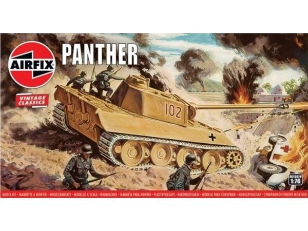 Airfix 01302V, Tank model, Montert på forhånd, 1:76, Panther, Hankjønn, Plast