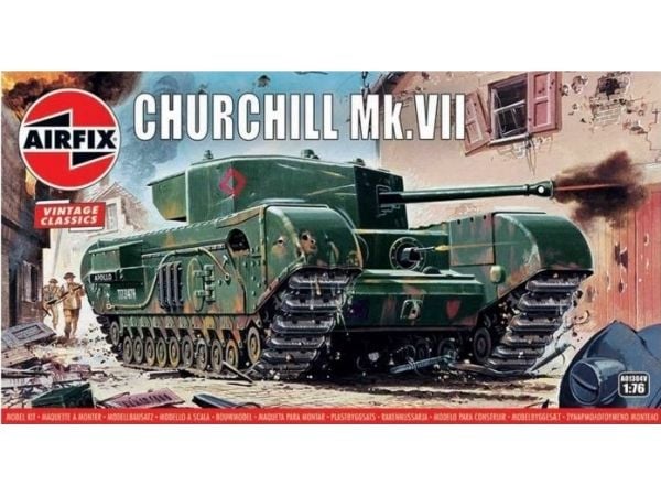 Airfix A01304V, Tank model, Monteringssett, 1:76, Churchill Mk.VII, Alle kjønn, Plast
