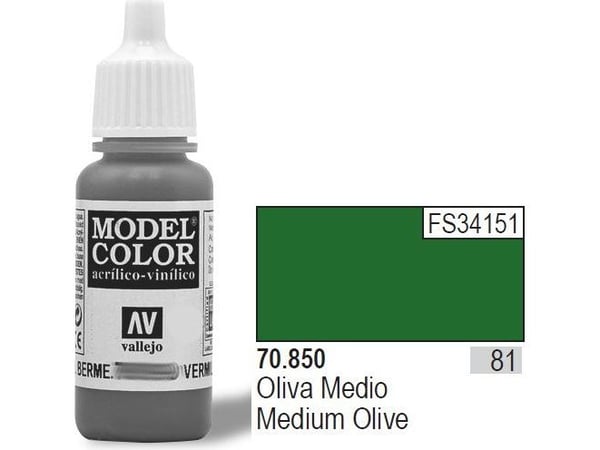 Vallejo 70.850, 17 ml, vihreä, matta, pullo, pullo