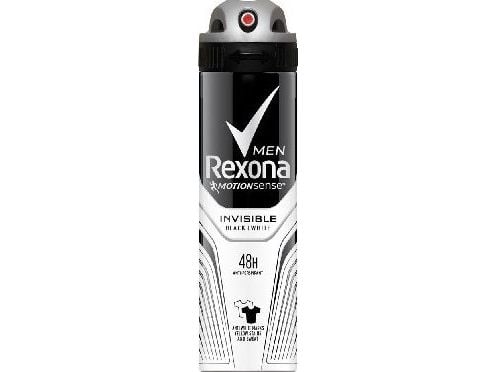 Rexona Men invisible on black+white clothes antiperspirant, Menn, antiperspirant, Spray deodorant, Spray, 150 ml, 48 timer