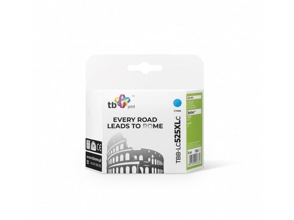 TB Print TBB-LC525XLC, Syaani, 15 ml, 1 kpl, 1300 sivua