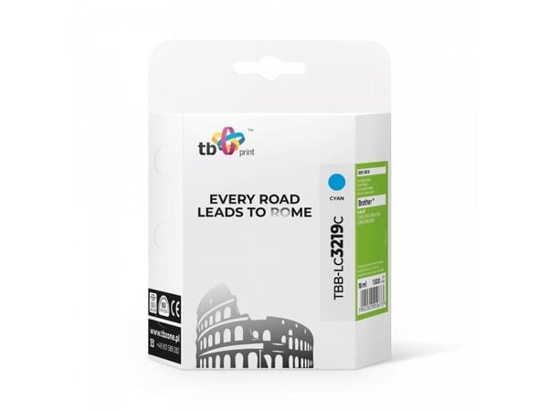 TB Print TBB-LC3219C, 18 ml, 1500 sider, 1 stykker, Enkeltpakke