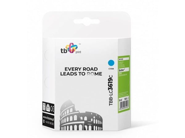TB Print TBB-LC3619C, 18 ml, 1500 sider, 1 stykker, Enkeltpakke