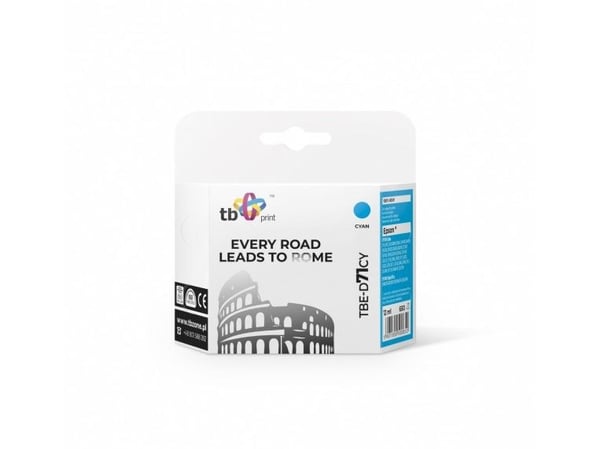 TB - 12 ml - cyan - kompatibel - blekkpatron (alternativ for: Epson T0712) - for Epson Stylus DX9400, SX115, SX215, SX218, SX415, SX515, SX610; Sty...