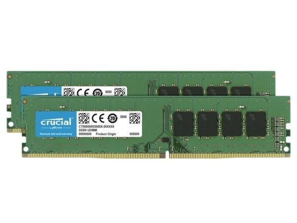 16 Gt (8 Gtx2) Crucial DDR4 PC4-25600 32