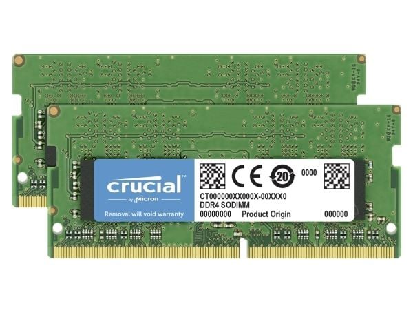 16GB paketti2x8GB DDR4-3200 SODIMM Crucial