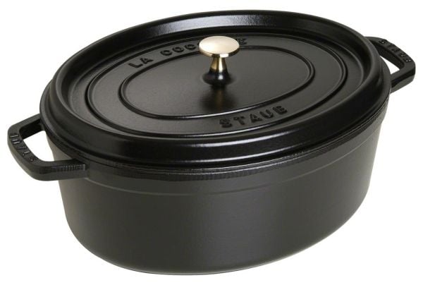 Staub 40509-322-0, 6,7 l, Sort, Støpejern, Emalje, Frankrike, 33 cm