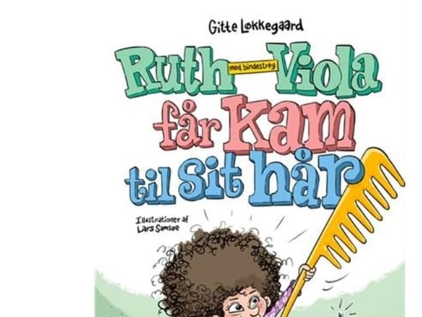 Ruth-Viola med bindestrek hårkam | Gitte Løkkegaard | Språk: Dansk